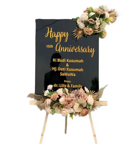 Papan Bunga Akrilik Blok M