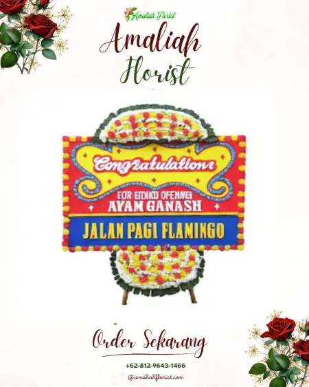 Sewa Papan Bunga Blok M